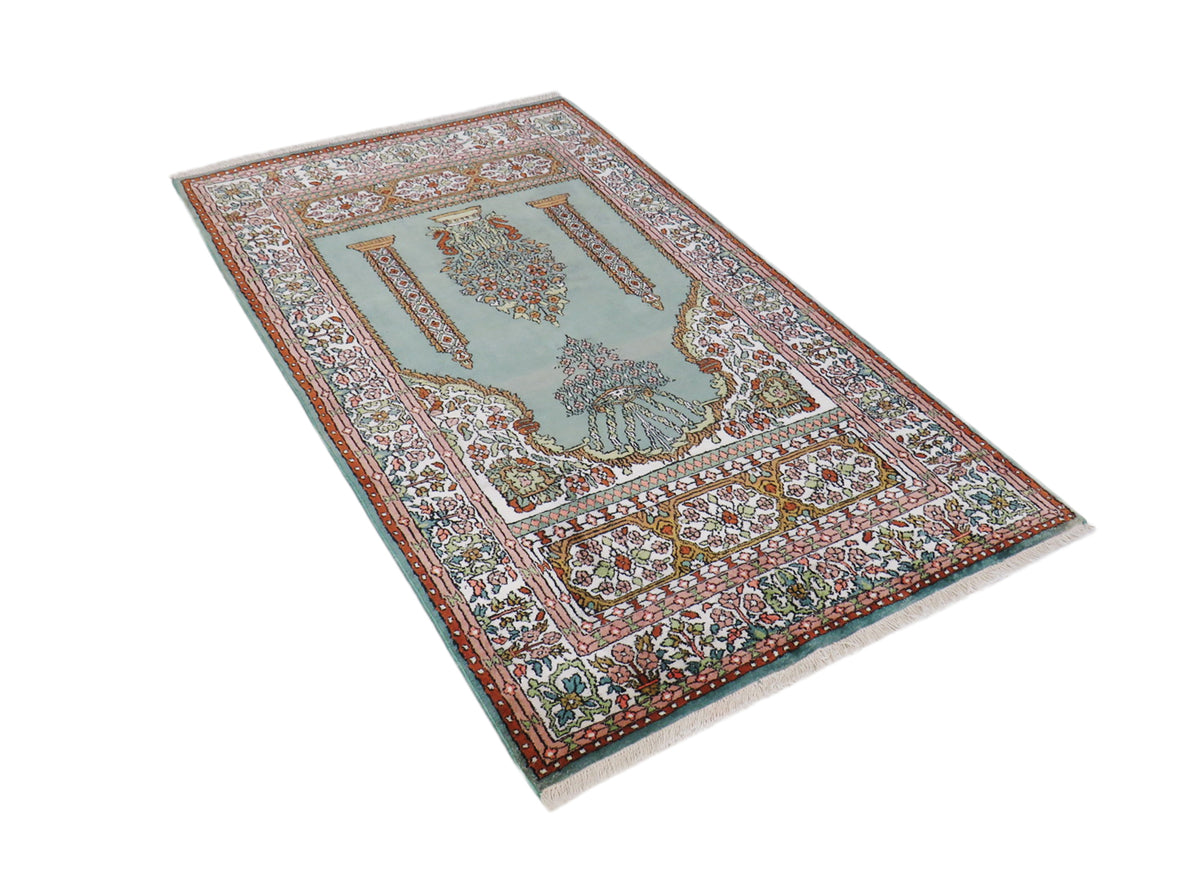 Kashmir Seide Vintage 155 x 94 cm