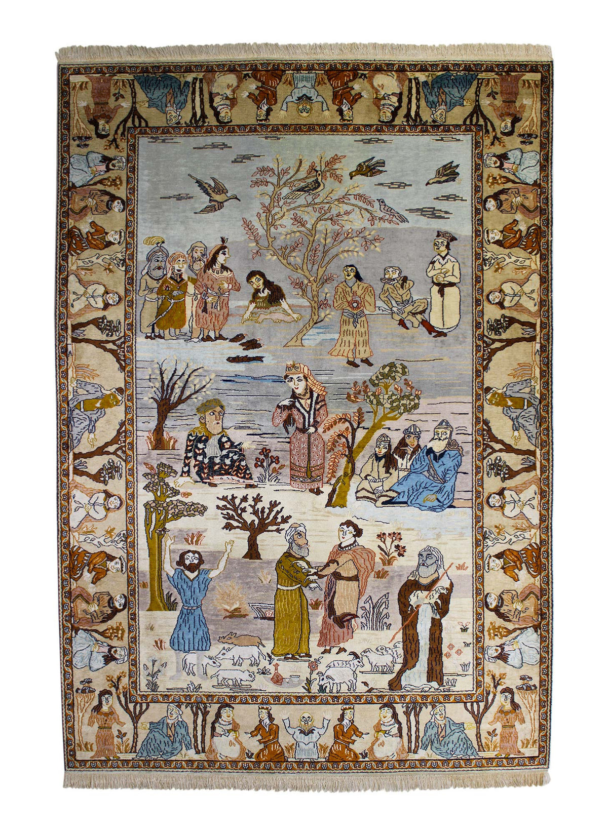 Kashmir Seide 205 x 140 cm