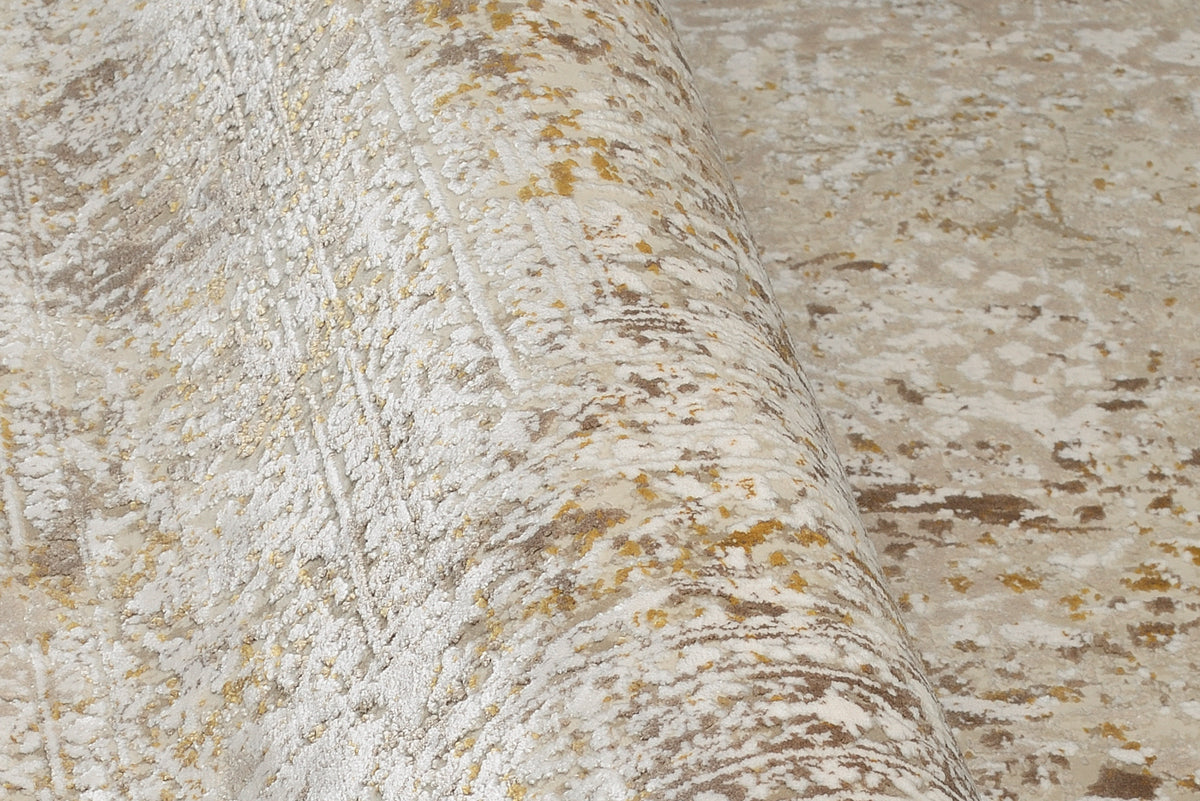 OCI Teppich BESTSELLER CAVA beige-gold Quadratisch Vintage Designer Teppich