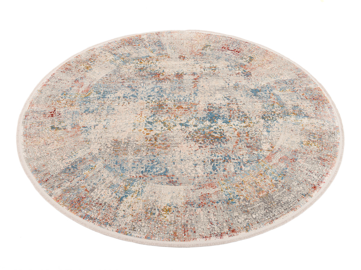 .OCI Teppich BESTSELLER CAVA multicolor Rund Vintage Designer Teppich