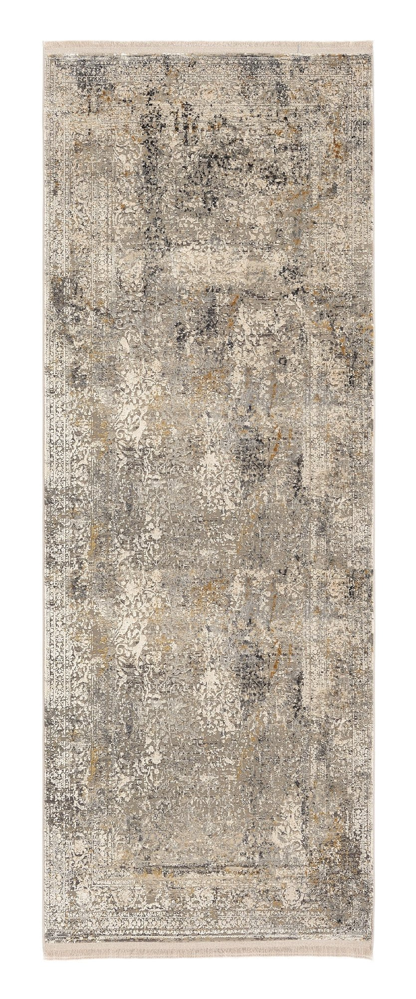 OCI Teppich BESTSELLER CAVA grau-mix Läufer Vintage Designer Teppich