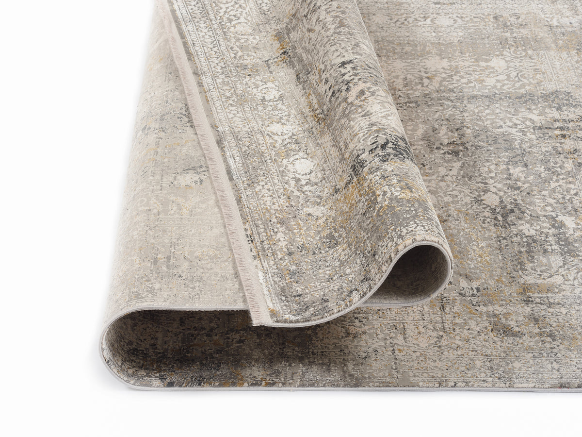 OCI Teppich BESTSELLER CAVA grau-mix Vintage Designer Teppich