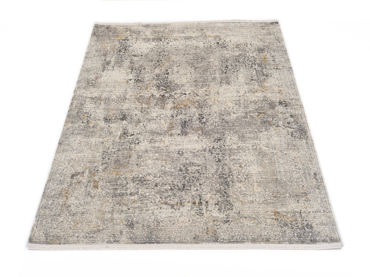 OCI Teppich BESTSELLER CAVA grau-mix Quadratisch Vintage Designer Teppich