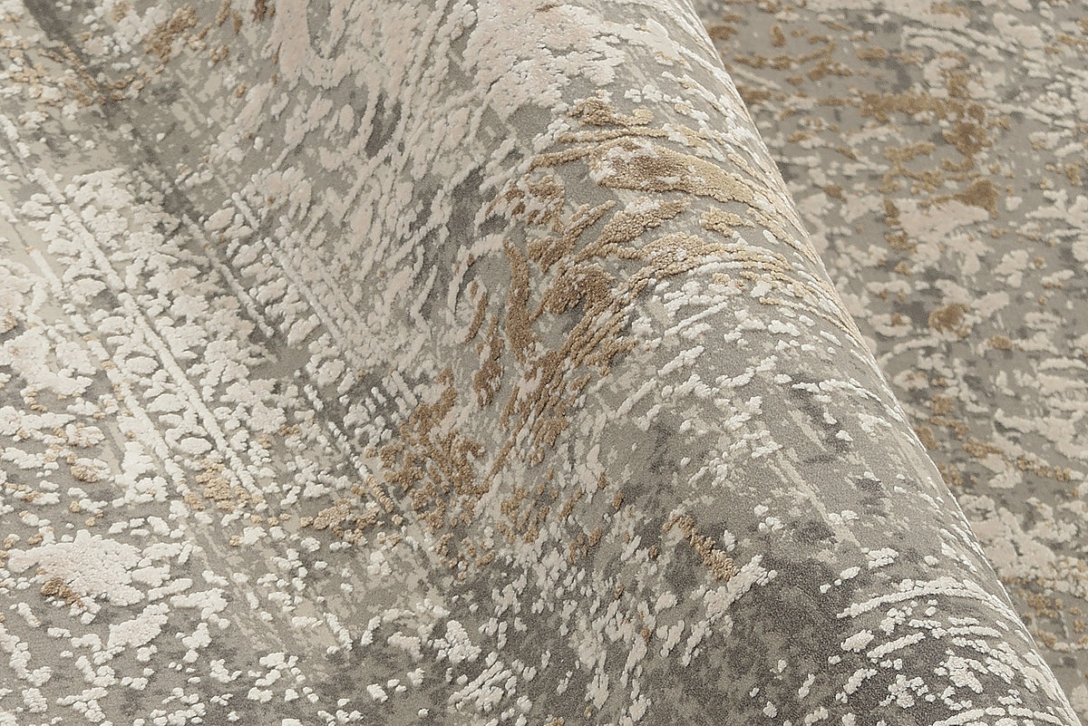 OCI Teppich BESTSELLER CAVA grau-gold Vintage Designer Teppich