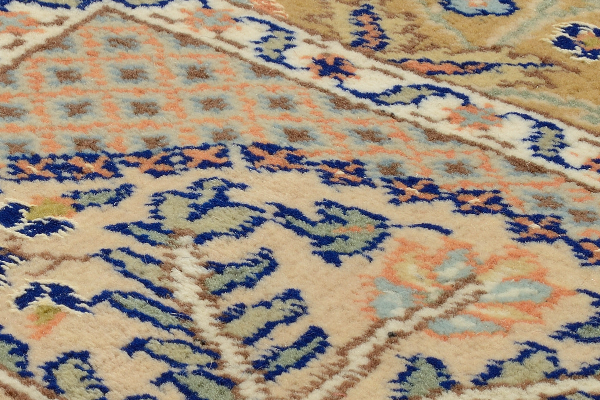 OCI Teppich SONAM BAKHTYARI blau-blau Läufer echter klassischer Orient-Felder-Teppich handgeknüpft