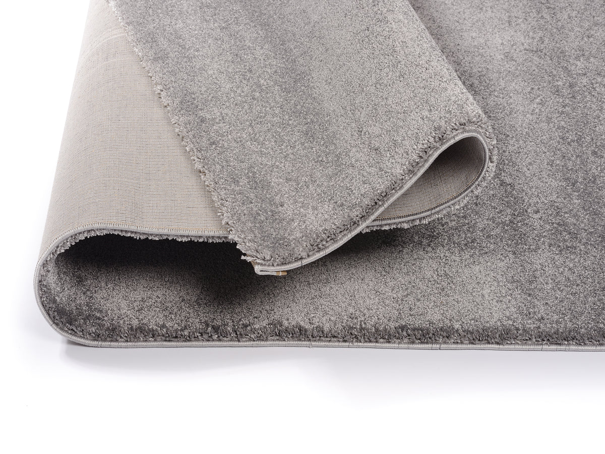 OCI Teppich BELLEVUE grau moderner Uni-Teppich