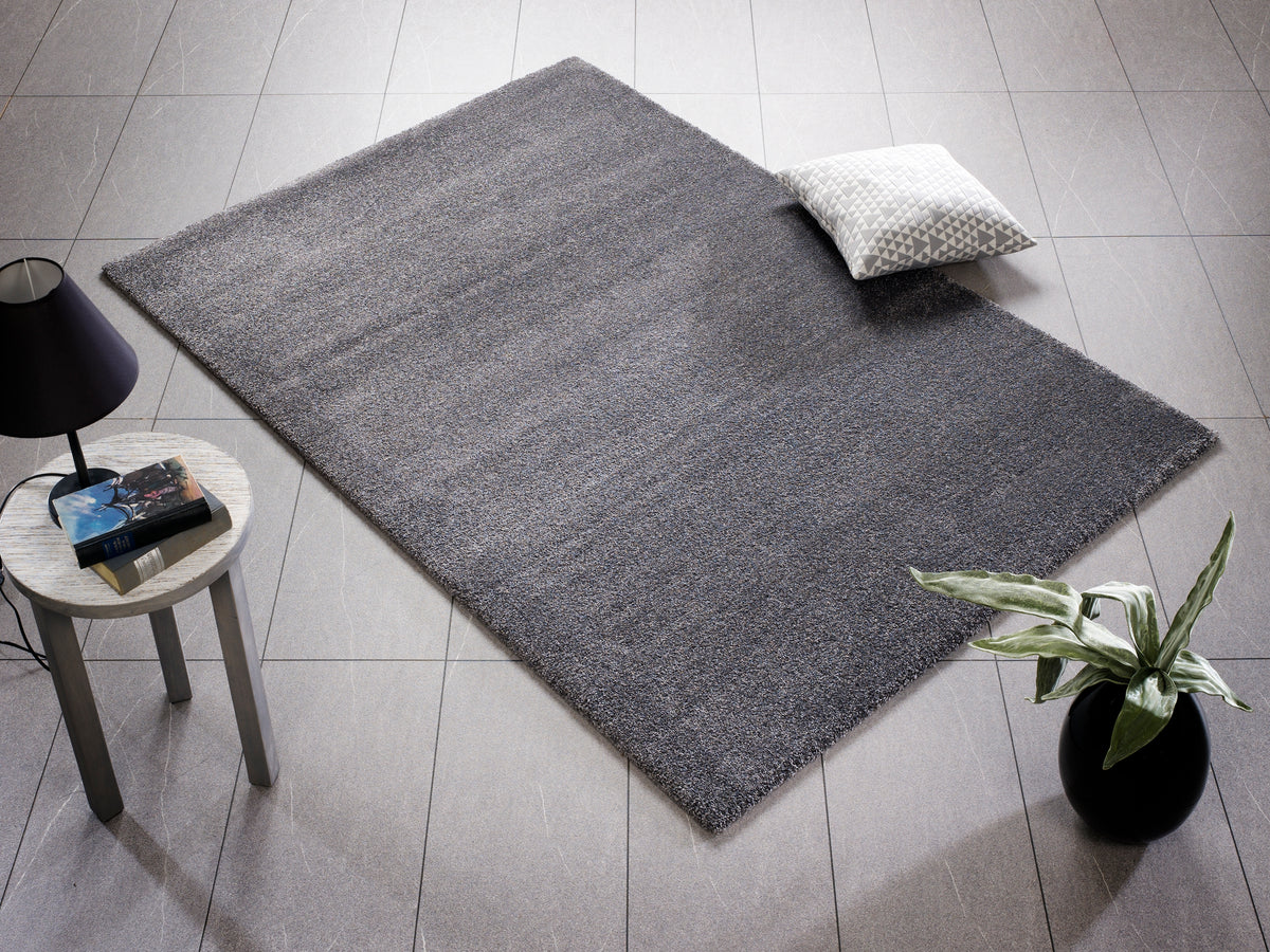 OCI Teppich BELLEVUE dk.grau moderner Uni-Teppich
