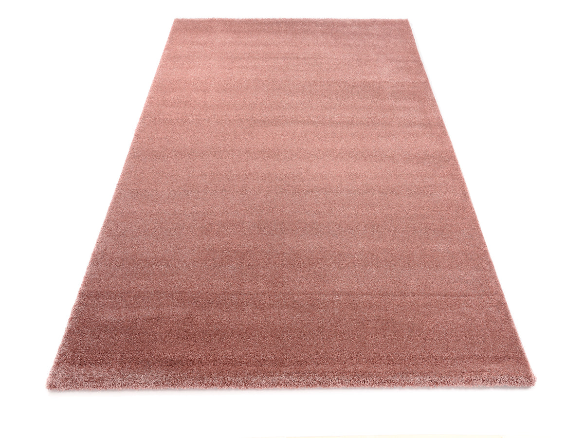 OCI Teppich BELLEVUE rosenholz moderner Uni-Teppich