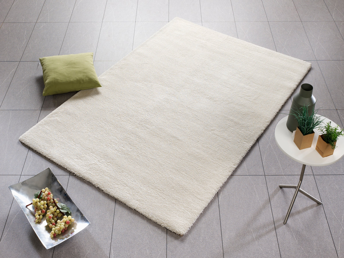 OCI Teppich BELLEVUE creme moderner Uni-Teppich