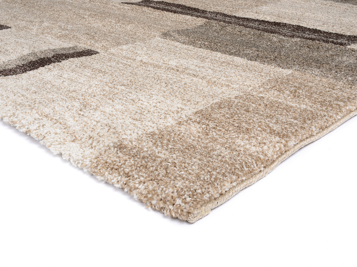 OCI Teppich CASTLE BEPPO beige-braun moderner Designer Teppich Öko-Tex