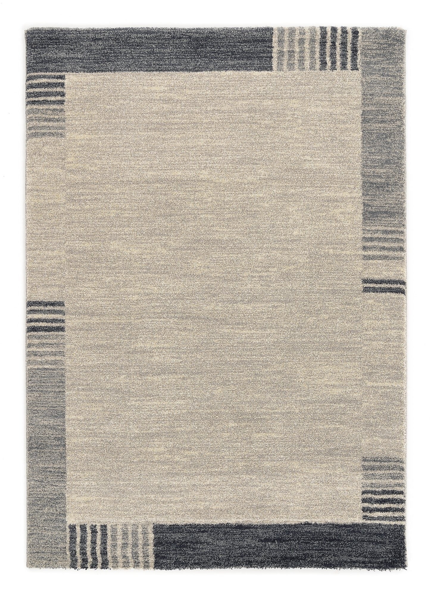 OCI Teppich CASTLE FLORA grau-blau moderner Designer Teppich Öko-Tex