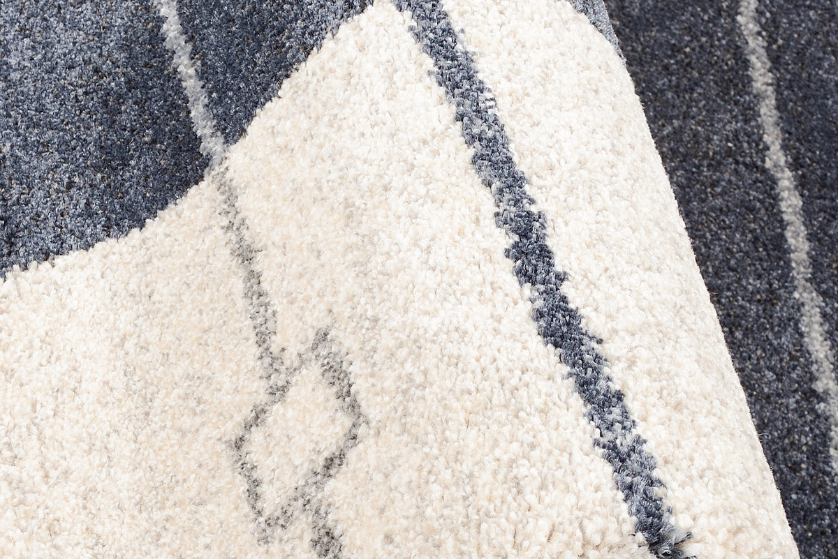 OCI Teppich CASTLE MODENA grau-blau moderner Designer Teppich Öko-Tex