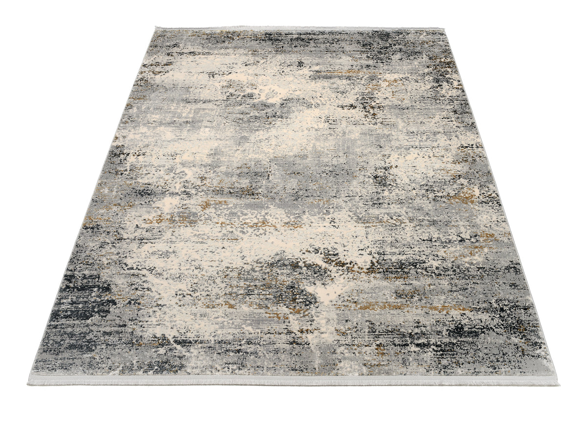 OCI Teppich ELEMENTS VITA grau-creme Vintage Designer Teppich
