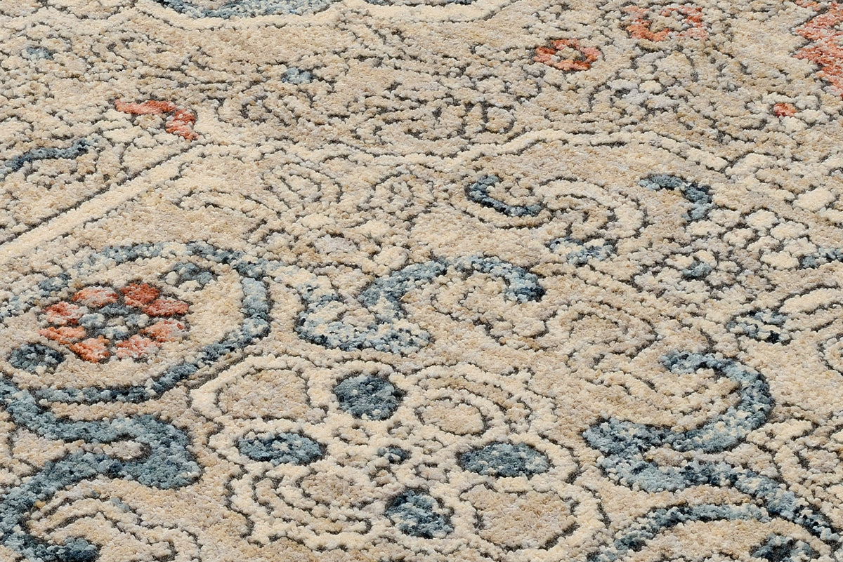 OCI Teppich GRAND FASHION 02 grau-blau Vintage Designer Teppich