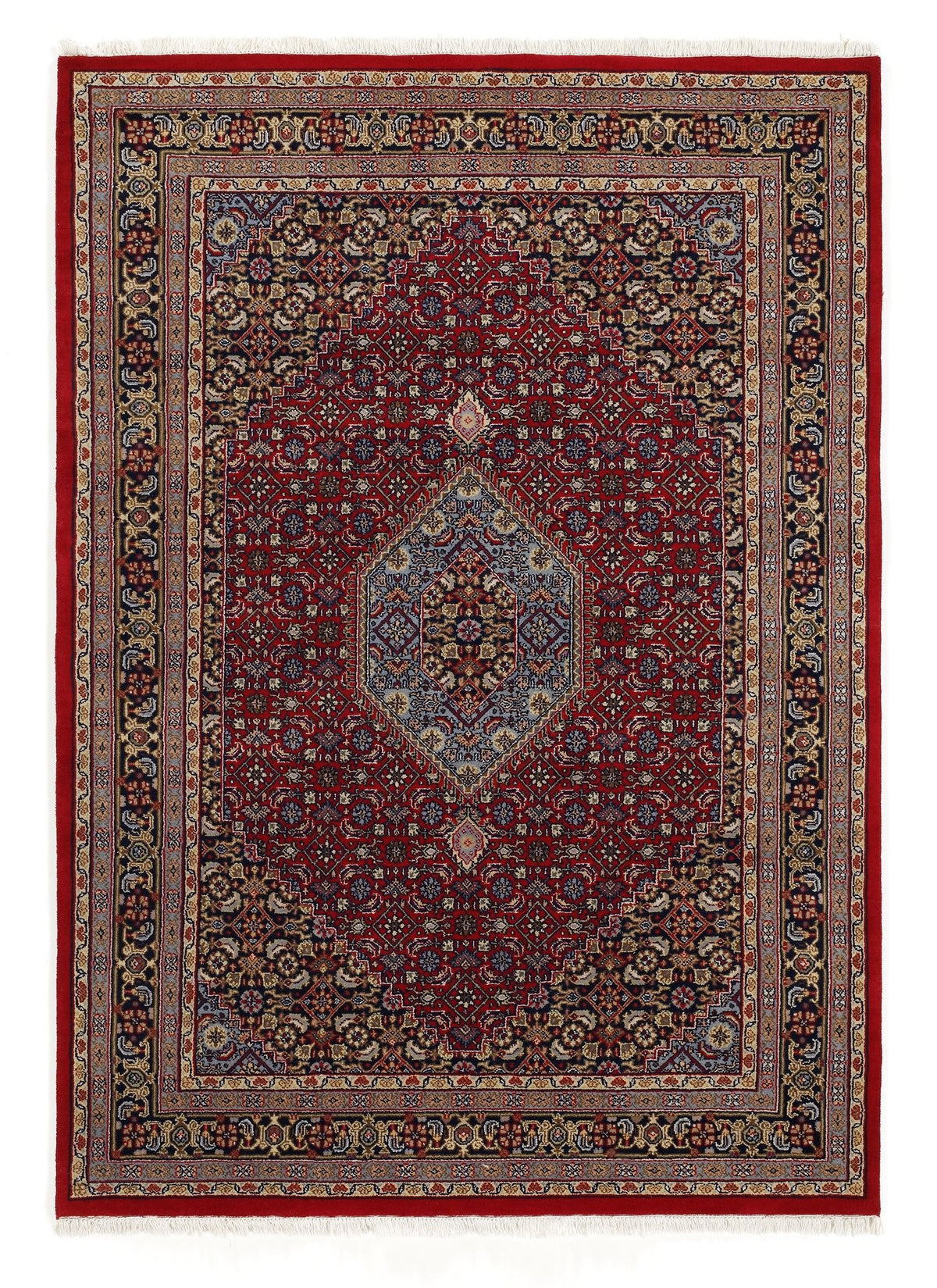 OCI Teppich HIMLA BIDJAR rot-blau echter klassischer Orient-Teppich handgeknüpft