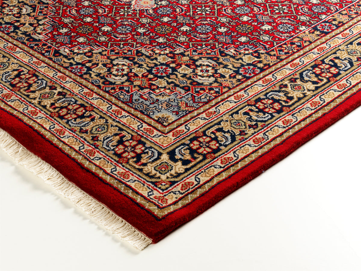 OCI Teppich HIMLA BIDJAR rot-blau echter klassischer Orient-Teppich handgeknüpft