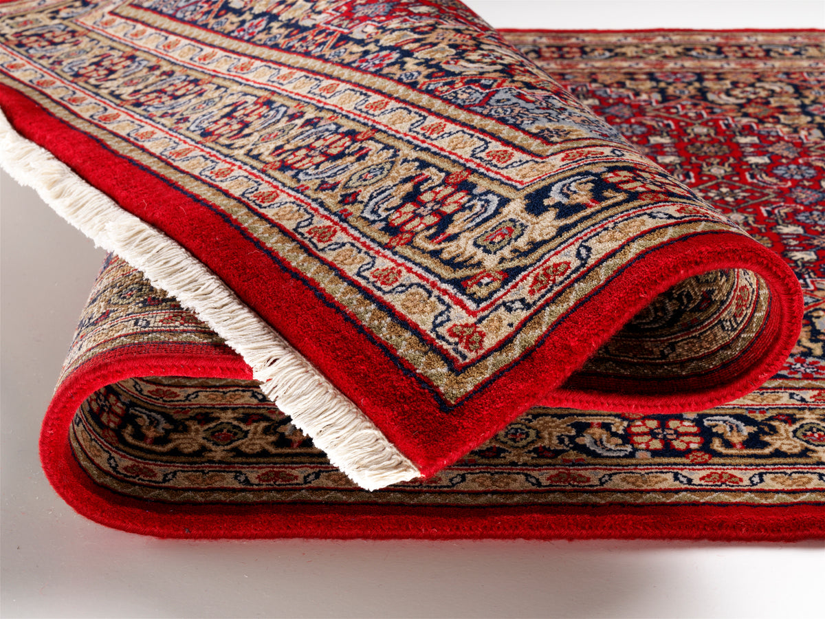 OCI Teppich HIMLA BIDJAR rot-blau echter klassischer Orient-Teppich handgeknüpft