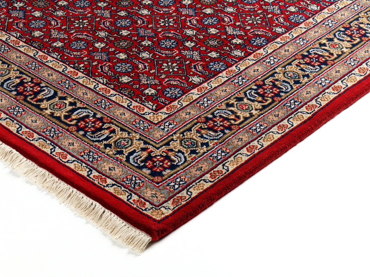 OCI Teppich HIMLA HERATI rot-blau echter klassischer Orient-Teppich handgeknüpft