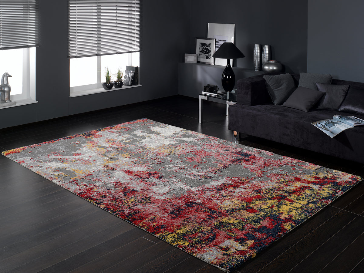 OCI Teppich HIGH AND LOW ONE multicolor weicher Shaggy Hochlor Langflor Teppich
