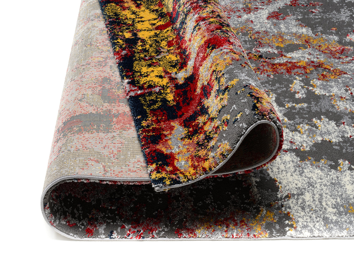 OCI Teppich HIGH AND LOW ONE multicolor weicher Shaggy Hochlor Langflor Teppich