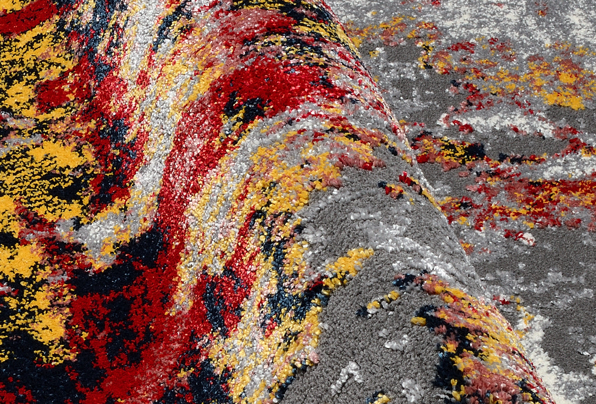 OCI Teppich HIGH AND LOW ONE multicolor weicher Shaggy Hochlor Langflor Teppich