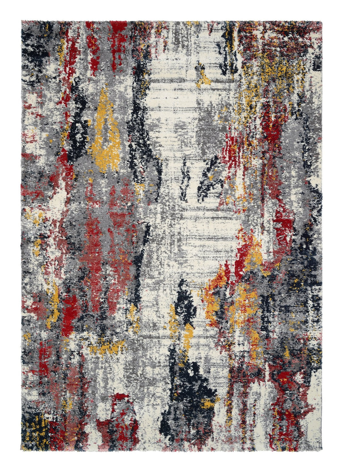 OCI Teppich HIGH AND LOW FIVE multicolor weicher Shaggy Hochlor Langflor Teppich