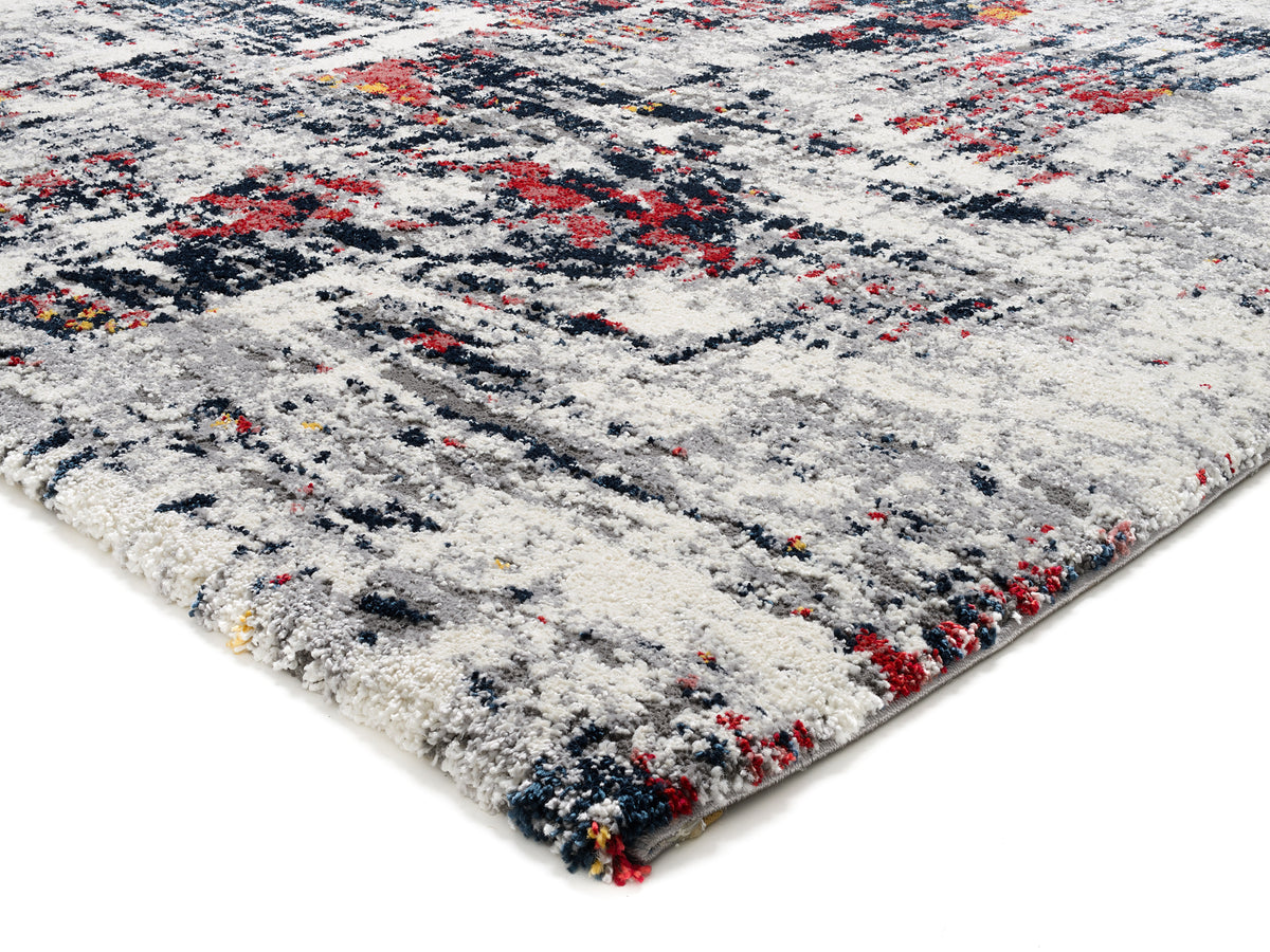 OCI Teppich HIGH AND LOW SIX multicolor Quadratisch weicher Shaggy Hochlor Langflor Teppich