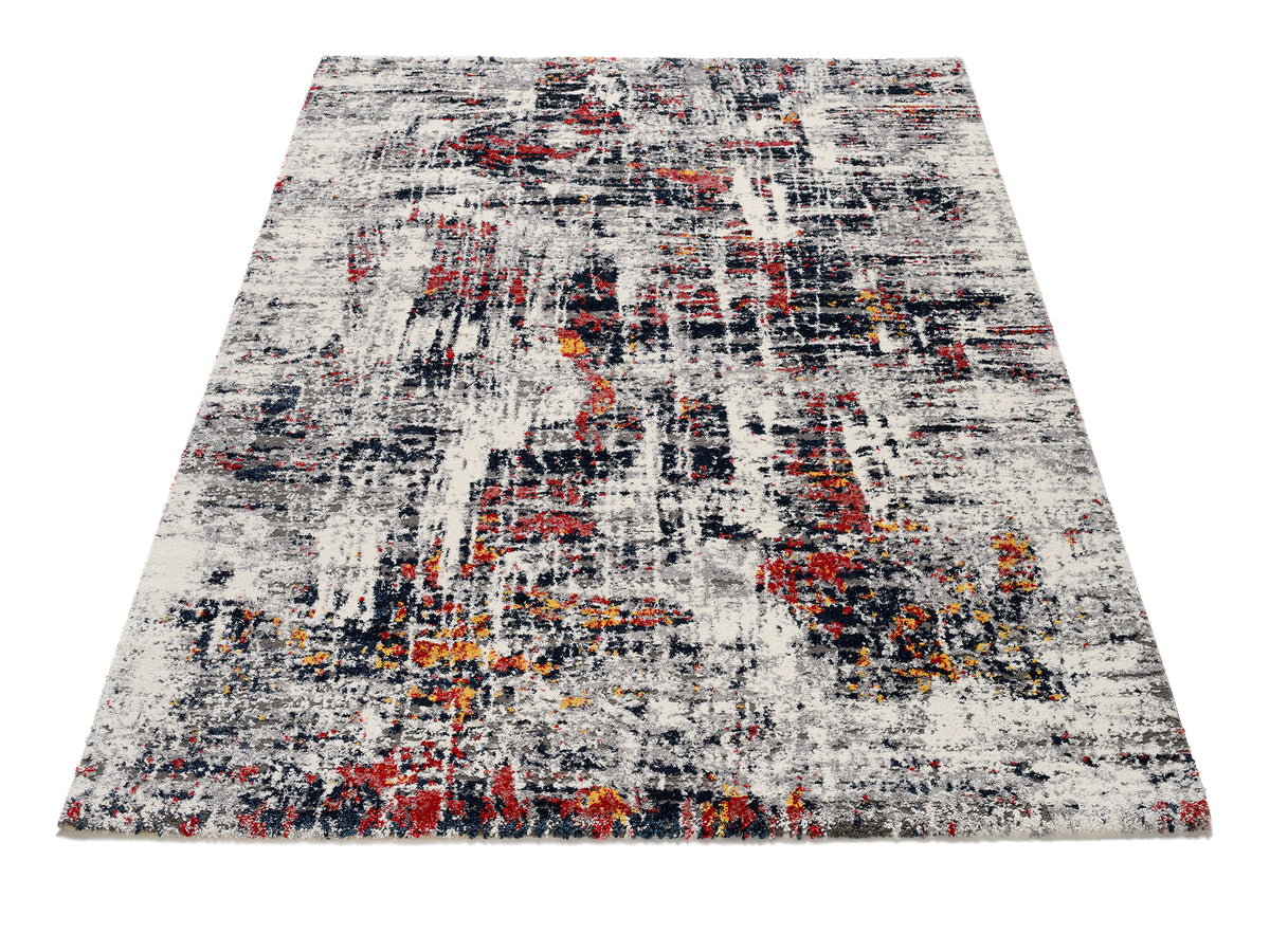 OCI Teppich HIGH AND LOW SIX multicolor Quadratisch weicher Shaggy Hochlor Langflor Teppich