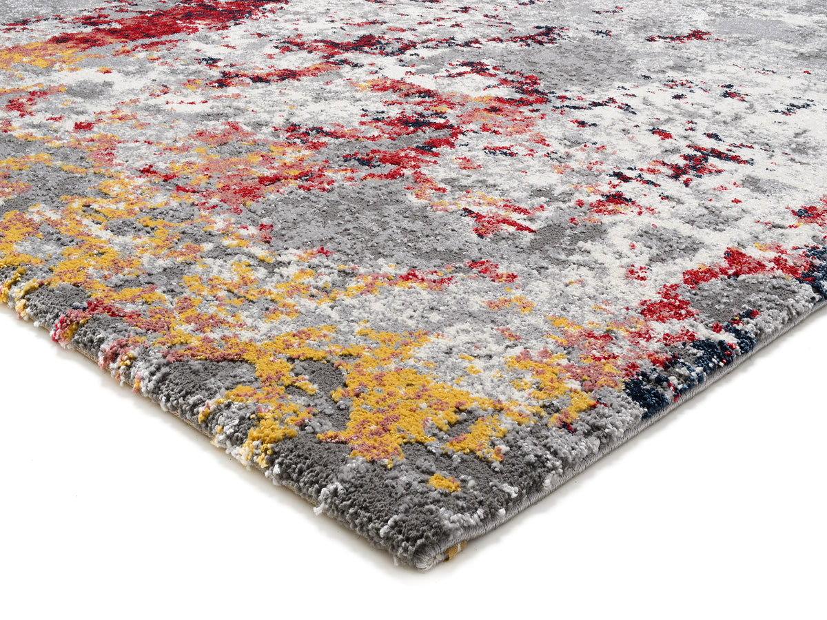 OCI Teppich HIGH AND LOW EIGHT multicolor Quadratisch weicher Shaggy Hochlor Langflor Teppich