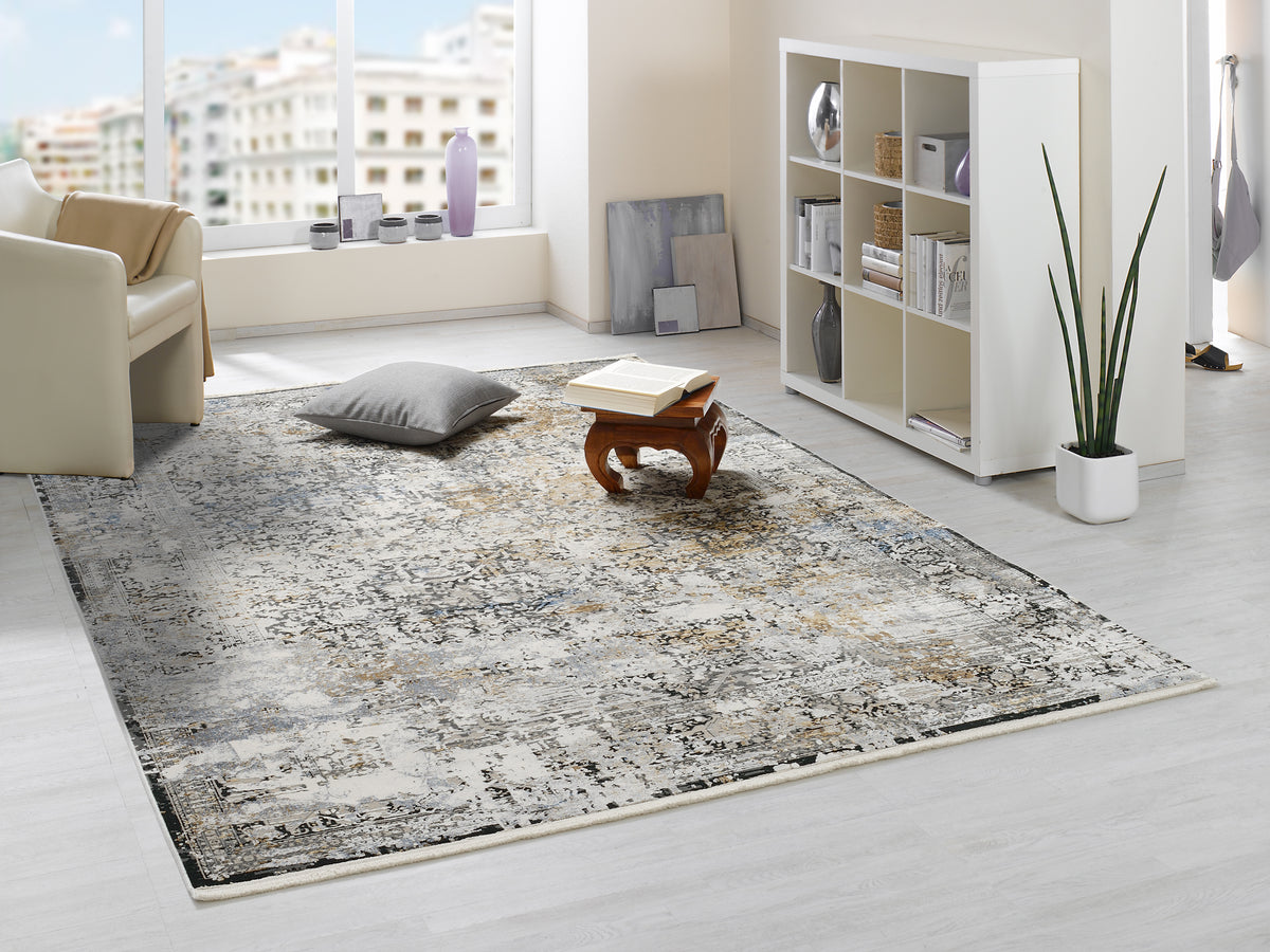 OCI Teppich IMPRESSION CASSINA grau-multicolor Vintage Designer Teppich