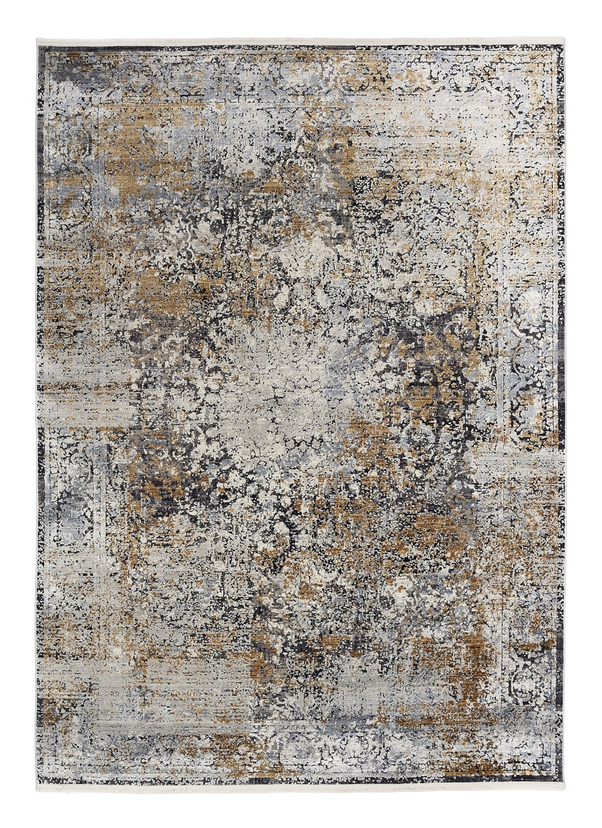 OCI Teppich IMPRESSION VERA grau-multicolor Vintage Designer Teppich