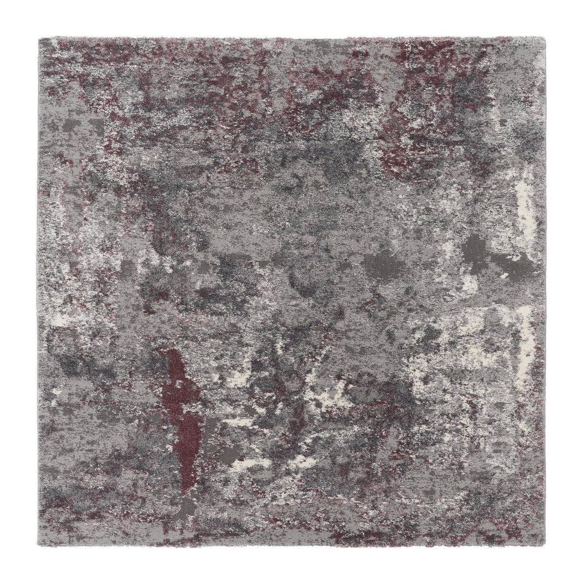 OCI Teppich JUWEL LIRAY aubergine-beige Quadratisch weicher Shaggy Hochlor Langflor Teppich