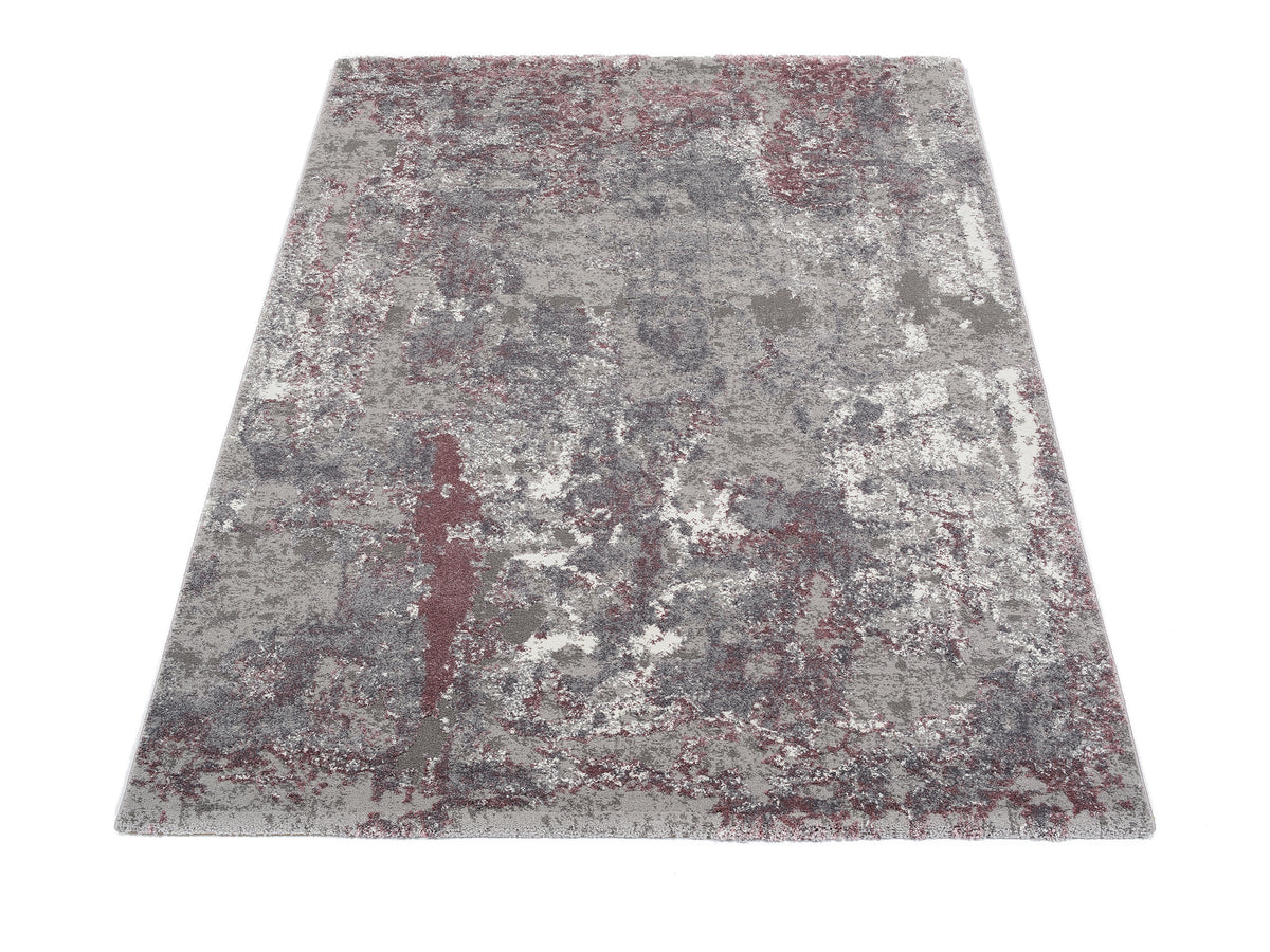 OCI Teppich JUWEL LIRAY aubergine-beige Quadratisch weicher Shaggy Hochlor Langflor Teppich