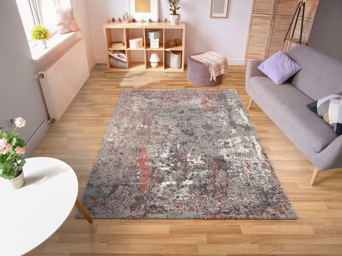 OCI Teppich JUWEL LIRAY rosenholz Quadratisch weicher Shaggy Hochlor Langflor Teppich