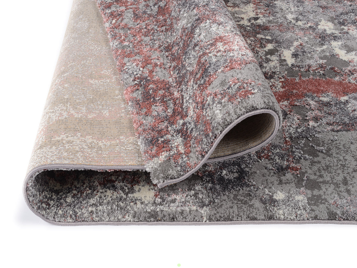 OCI Teppich JUWEL LIRAY rosenholz Quadratisch weicher Shaggy Hochlor Langflor Teppich