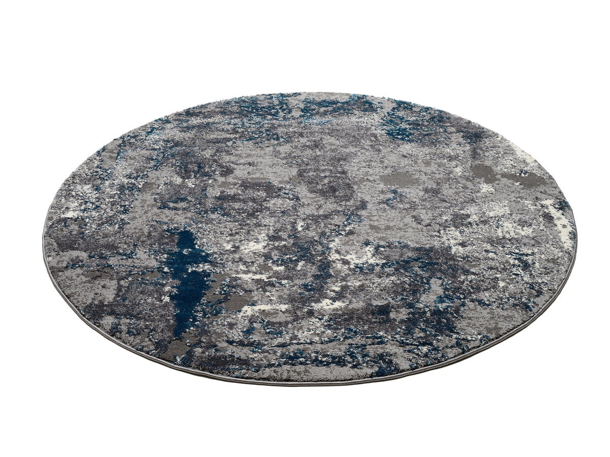 OCI Teppich JUWEL LIRAY grau-petrol weicher Shaggy Hochlor Langflor Teppich