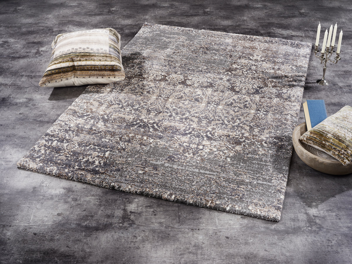 OCI Teppich JUWEL SILENTA braun-beige weicher Shaggy Hochlor Langflor Teppich