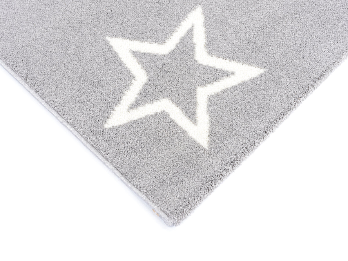 OCI Teppich KIDDY STAR grau Kinder-Teppich bunt Öko-Tex