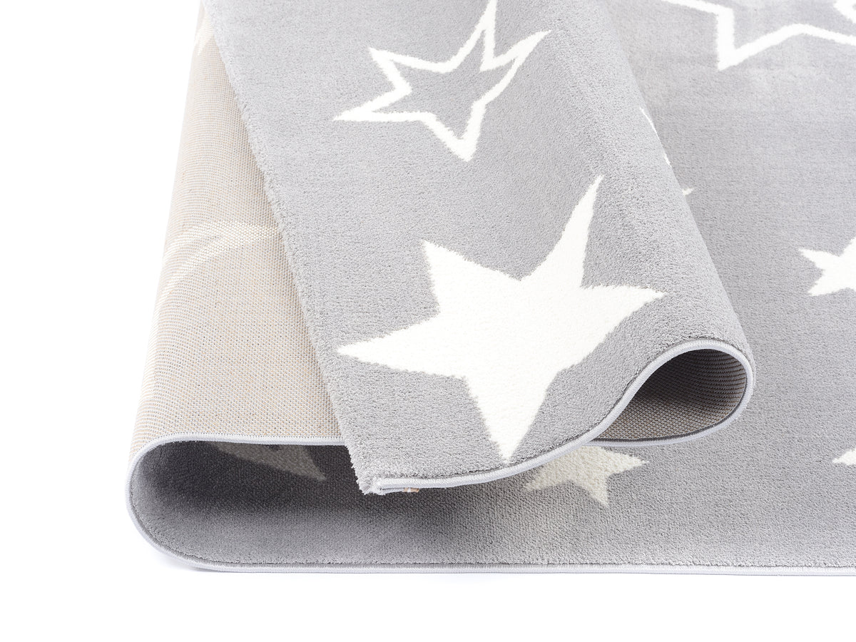OCI Teppich KIDDY STAR grau Kinder-Teppich bunt Öko-Tex