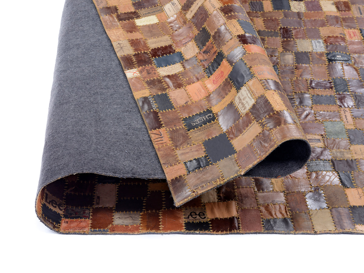 OCI Teppich LABELSTAR multicolor Rinderfell Lederteppich Patchwork