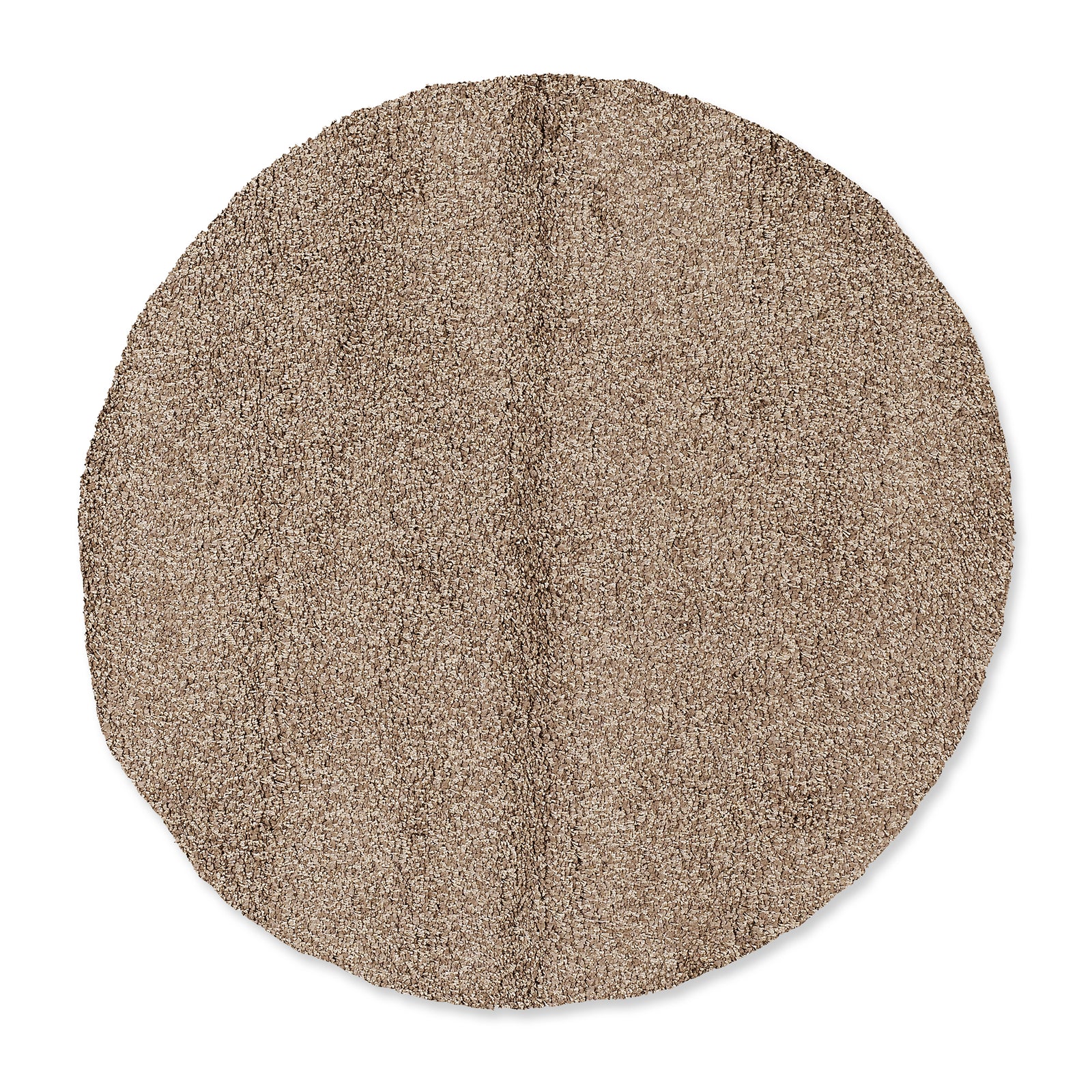 OCI Teppich LOBBY SHAGGY h.braun Rund Hochflor Langflor Teppich
