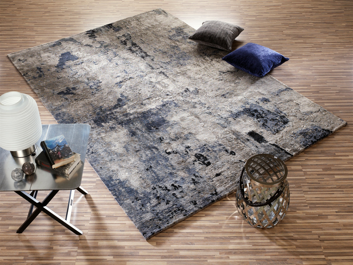 OCI Teppich MOONSTONE GREY SIGNATURE EARTH echter original handgeknüpfter Designer-Teppich