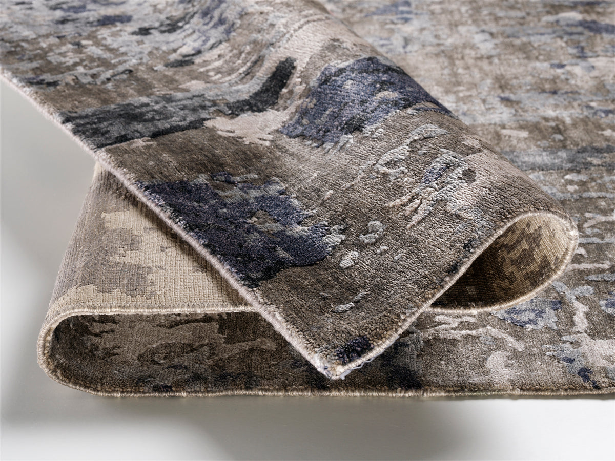 OCI Teppich MOONSTONE GREY SIGNATURE EARTH echter original handgeknüpfter Designer-Teppich
