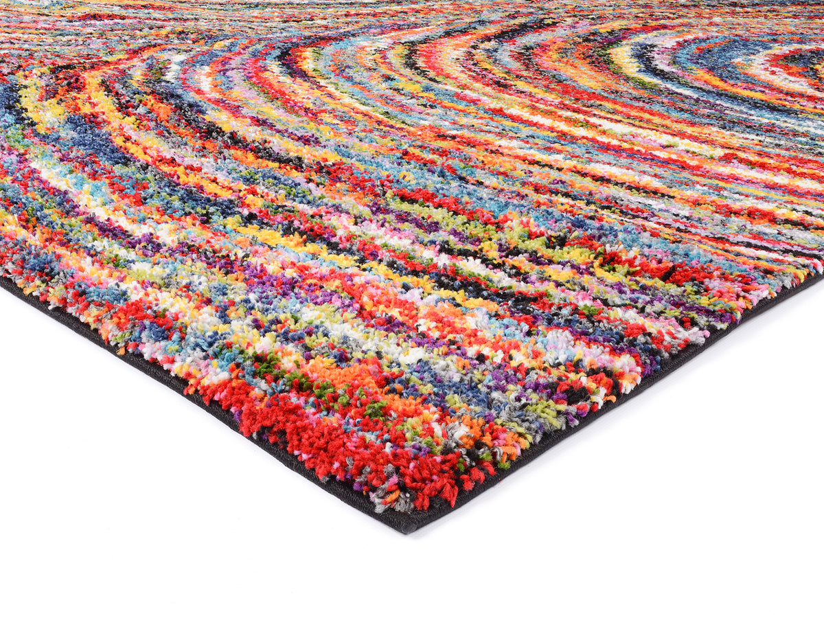 OCI Teppich SIXTEEN FACE multicolor Designer Hochflor-Langflor-Teppich