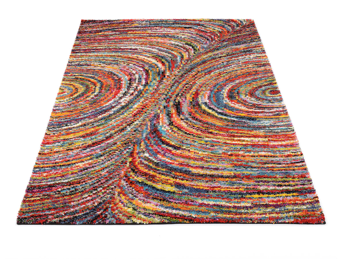 OCI Teppich SIXTEEN FACE multicolor Designer Hochflor-Langflor-Teppich