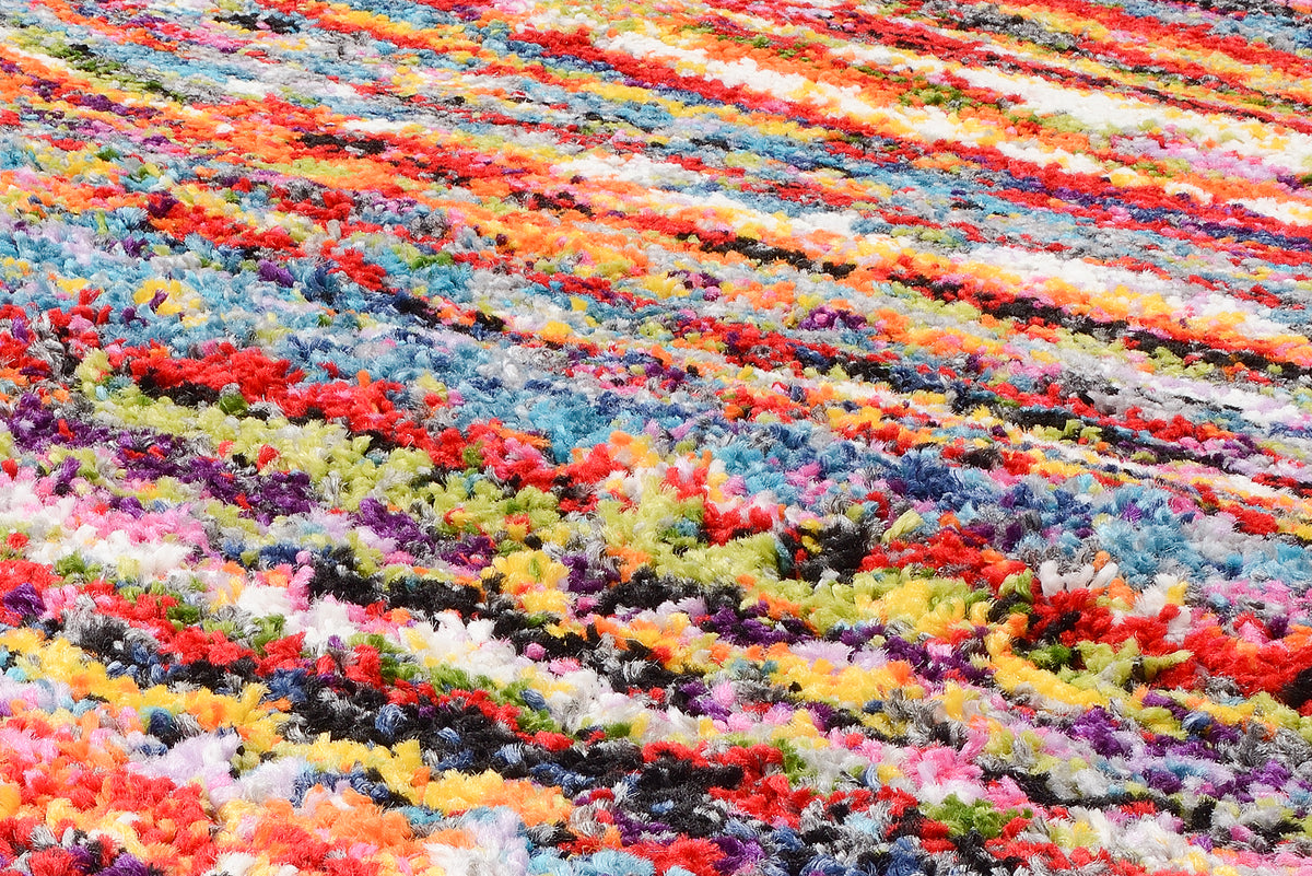 OCI Teppich SIXTEEN FACE multicolor Designer Hochflor-Langflor-Teppich