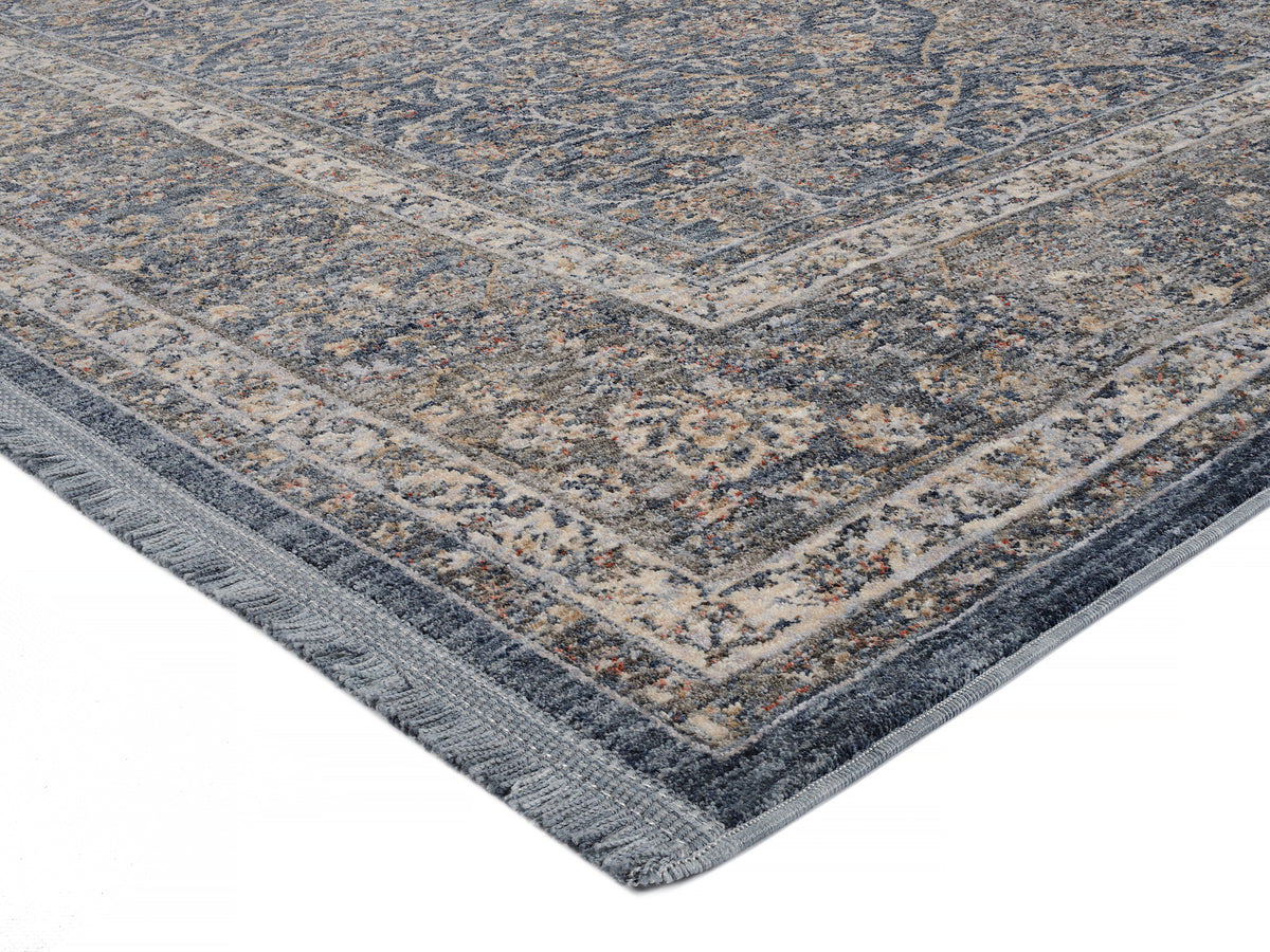 OCI Teppich SOLIST TABI blau moderner Designer Teppich