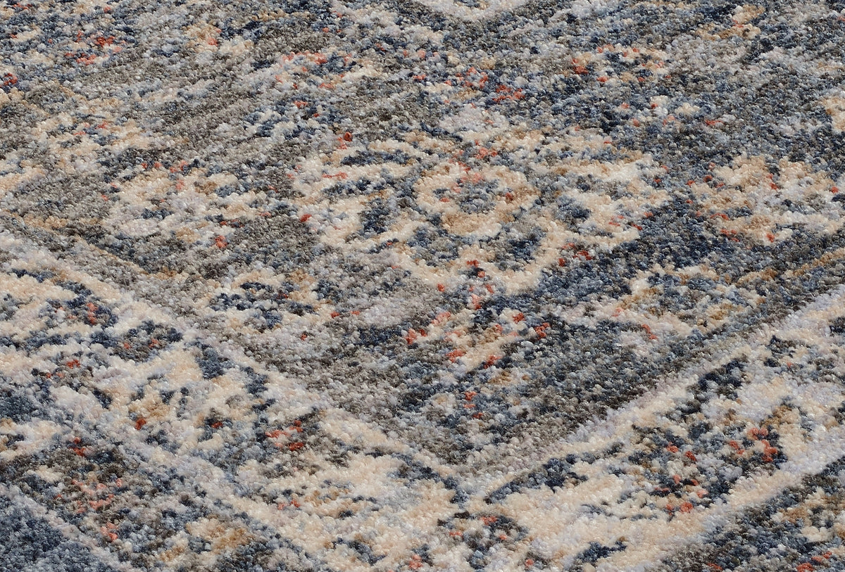 OCI Teppich SOLIST TABI blau moderner Designer Teppich