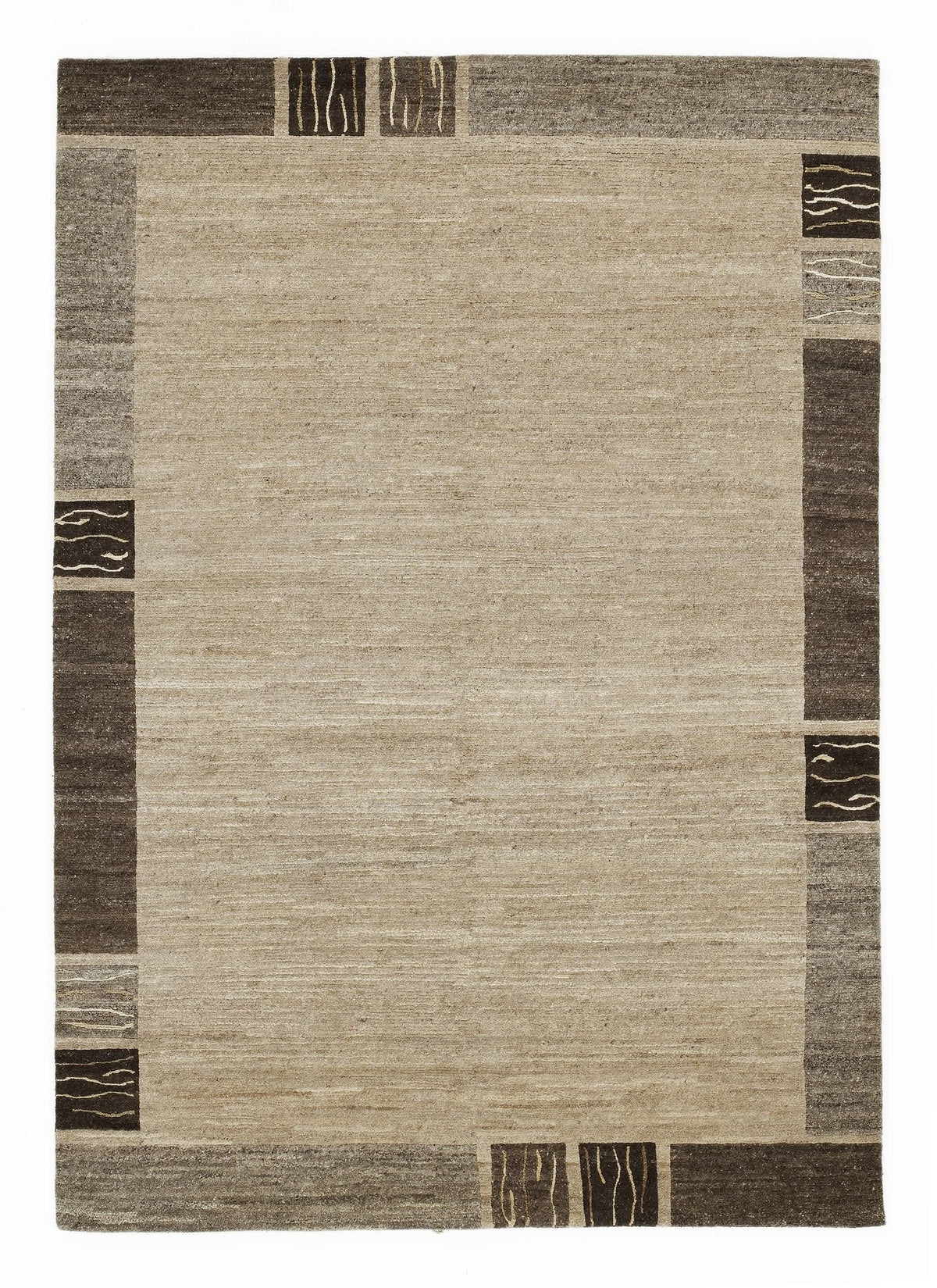 OCI Teppich NATURA SILK GRENY natur echter original handgeknüpfter Nepal-Teppich