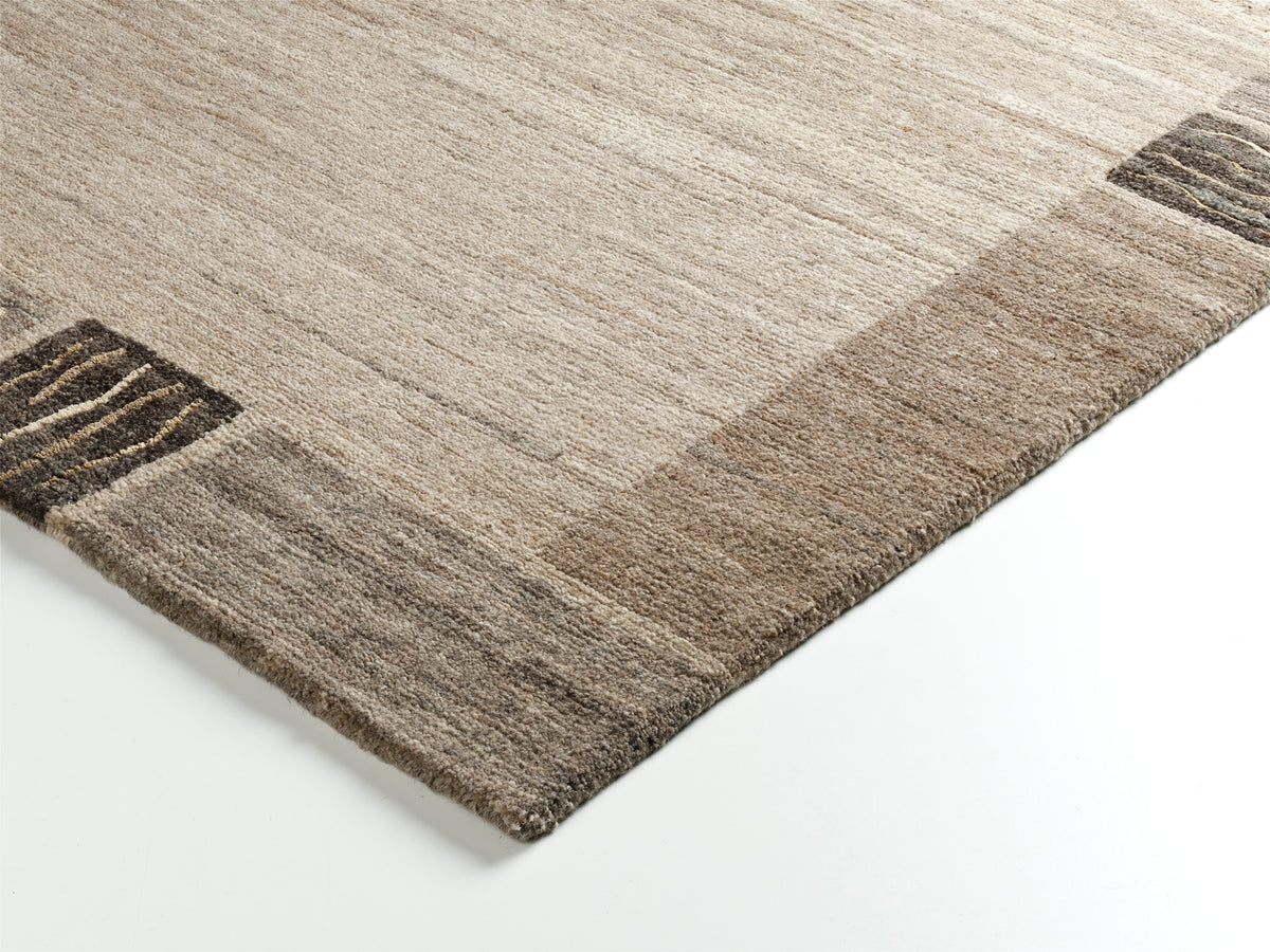 OCI Teppich NATURA SILK GRENY wolle-natur echter original handgeknüpfter Nepal-Teppich